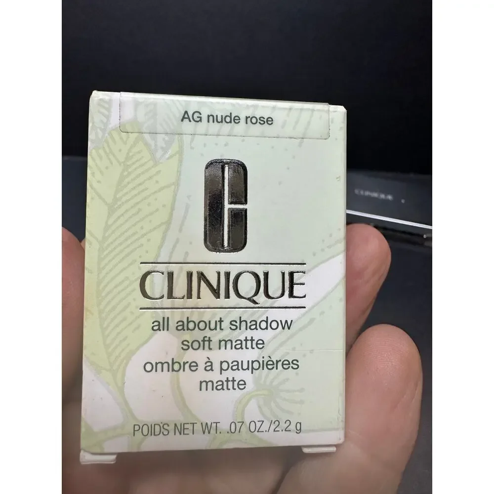 NOS 2X Clinique Eye Shadows AG Nude Rose and All About Shadow Quad - Picture 3 of 6